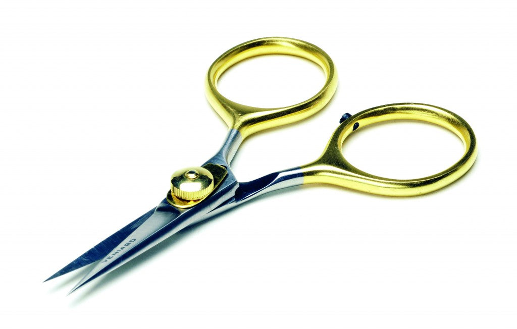 Razor Scissors 5 with Gold Handle for Fly Tying With Pouch