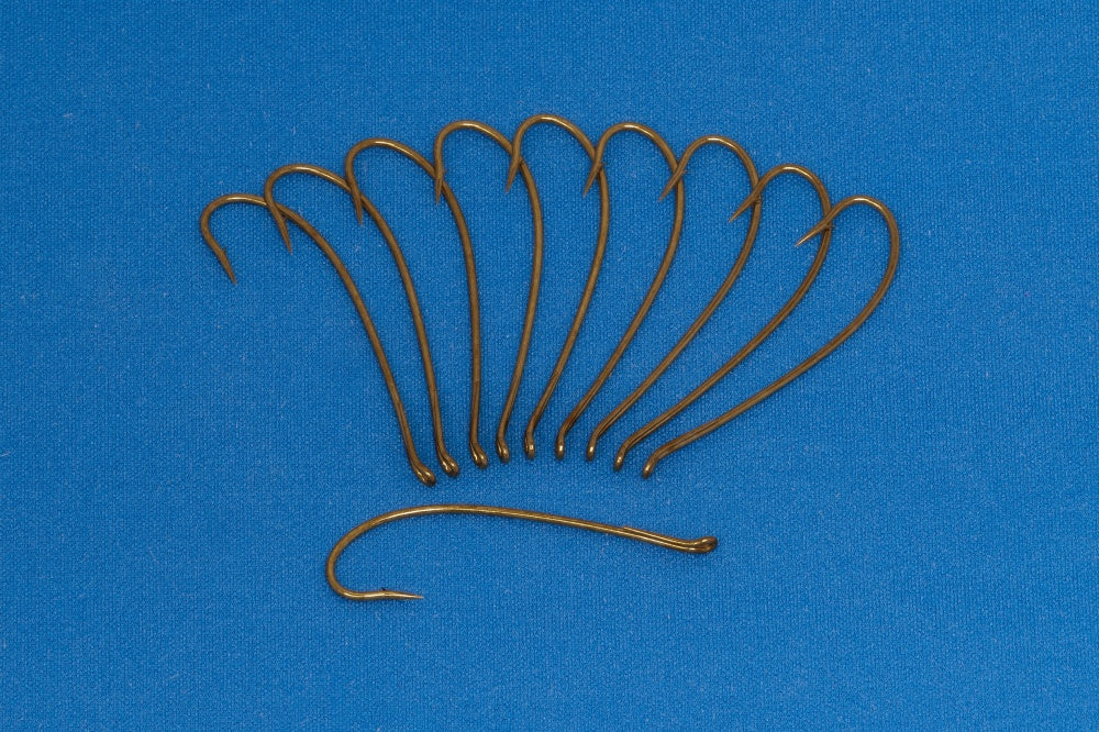 Veniard Hooks TG (Terry Griffiths) Single Salmon Fly Hooks (Pack of 10) Size 1/0 Fly Fishing Hooks