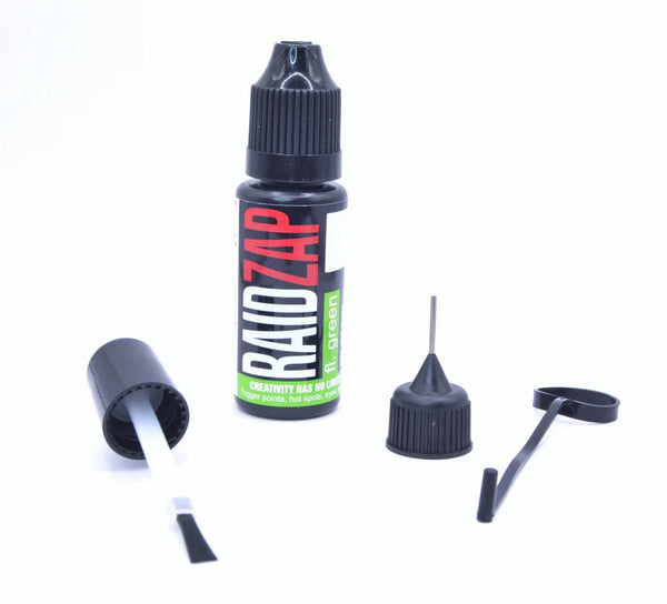 Raidzap flex FL GREEN uv resin 15ml FOR FLY TYING