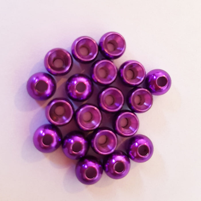 Turrell Brass Beads - Metallic Purple