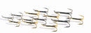 Veniard Esmond Drury treble Hooks -  Nickel Plated
