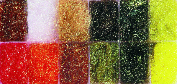 Veniard Glister sparkle dubbing dispenser - Mixed 12 colours