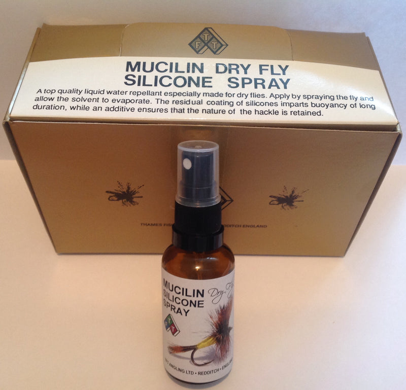 Mucilin Dry Fly Silicone Floatant Spray Box