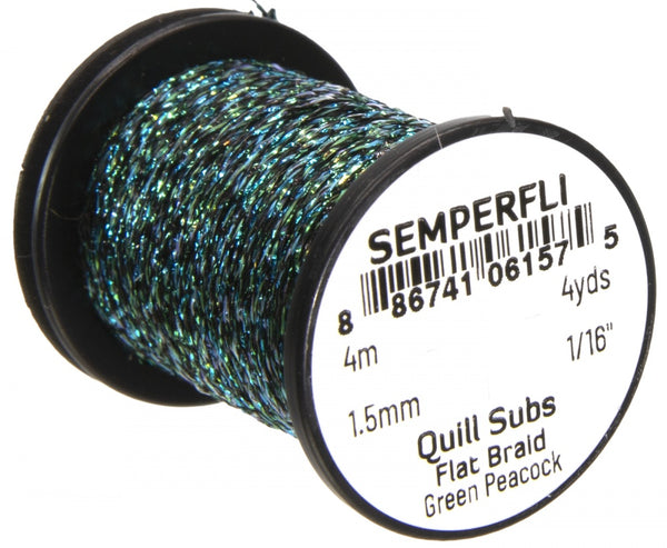 Semperfli Quill Subs Flat Braid - 1.5mm - 1/16"