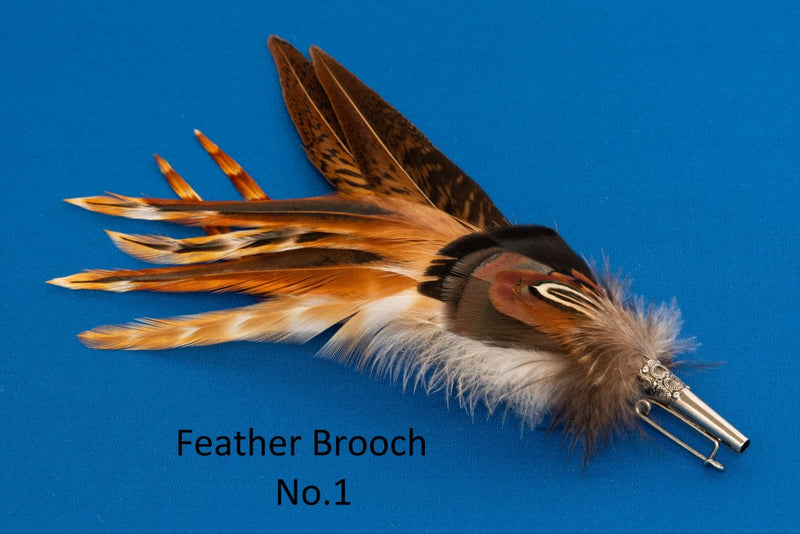 Veniard Feather Brooch (Cock Pheasant & Hackle)