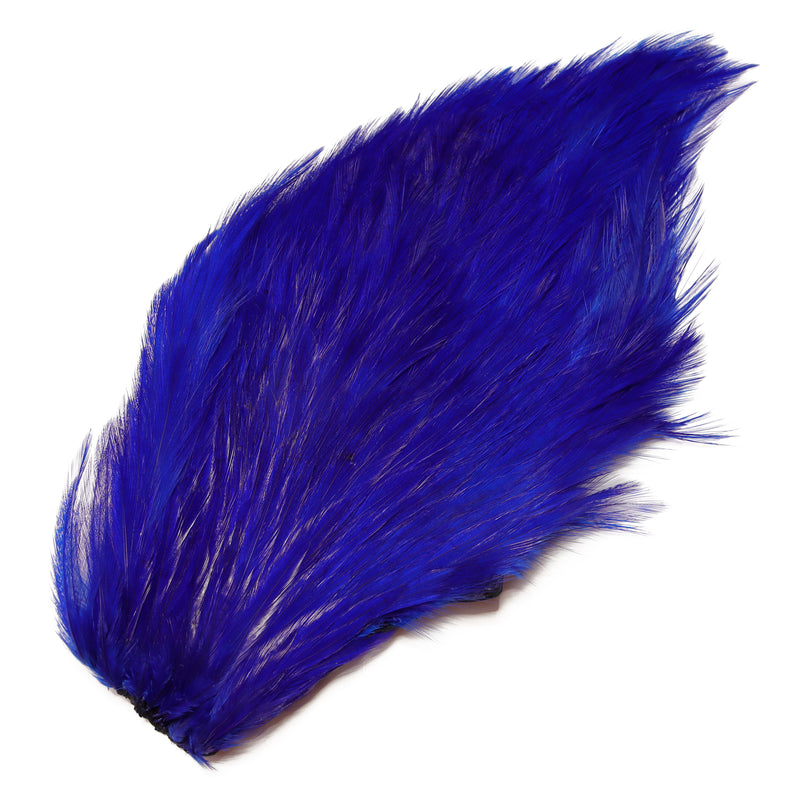 Finesse Fly Tying Chinese Cock Cape - Royal Blue FOR FLY TYING