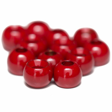 Turrell Brass Beads - Blood Red