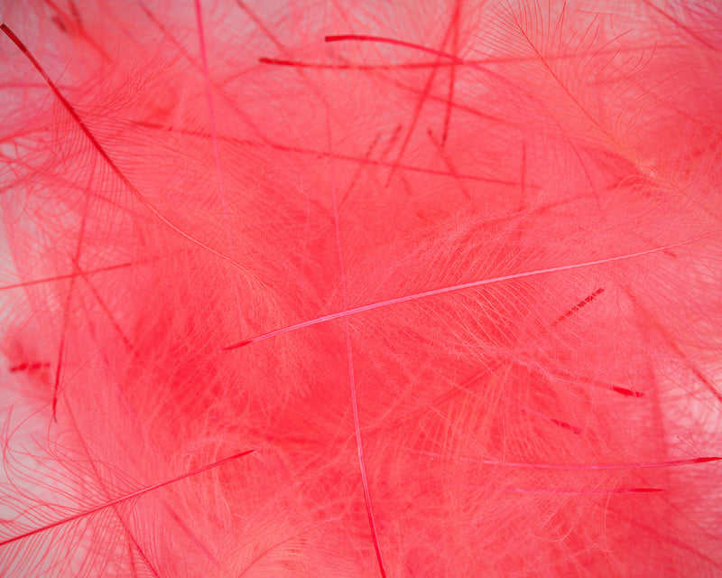 petitjean cdc for fly tying fluorescent red