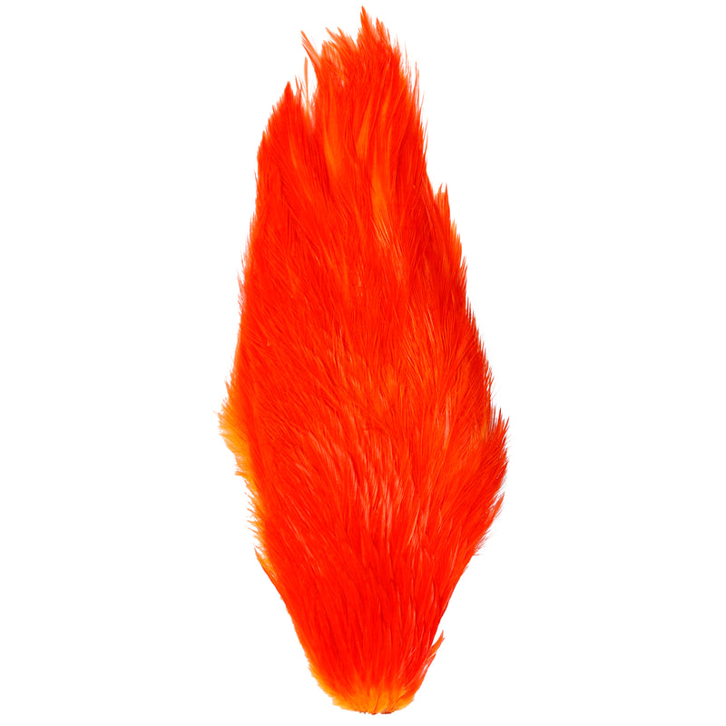 Veniard Chinese Cock Capes necks for fly tying fluorescent orange