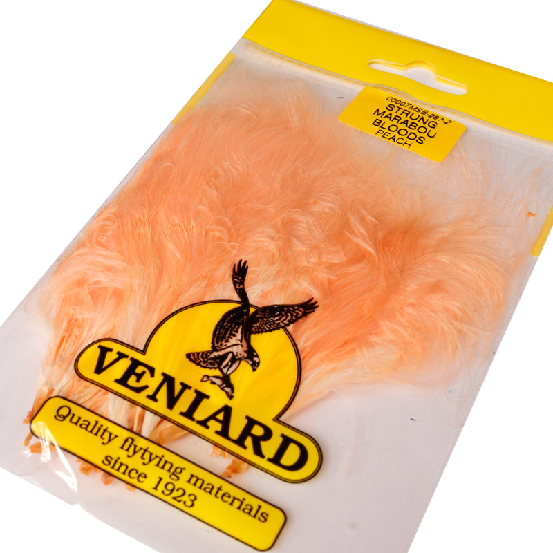 Veniard Turkey Marabou Feathers Fluorescent Pink Fly Tying Materials